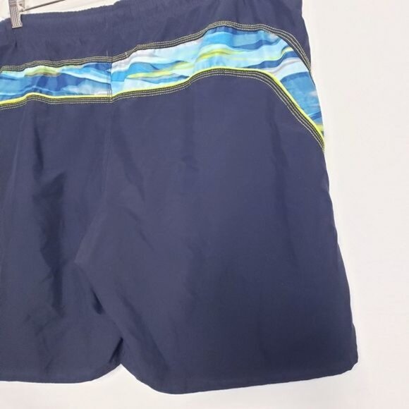 Nike Black & Blue Swim Trunks Board Shorts Men's Size XXL - Picture 6 of 9